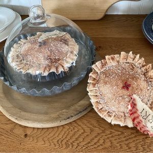 Handcrafted 6” two faux pies home decor